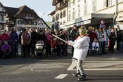 Prächtige Bedingungen am Schülerklausjagen Küssnacht 2017. (Bild: Keystone)