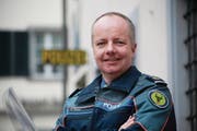 Reto Pfister hat klare Vorstellungen davon, wie ein Polizeikorps sein sollte. (Bild: Florian Arnold (Altdorf, 22. März 2017))