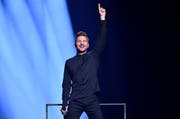 Er wurde als Favorit gehandelt: der Russe Sergey Lazarev. Schliesslich landete er «nur» auf Rang 3. (Bild: AP)