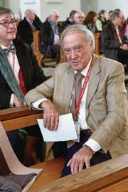 Dominik Galliker bei einer Veranstaltung der Academia Engelberg. (Bild: Academia Engelberg/PD)