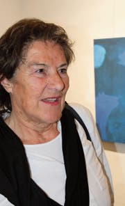 Marianne Kuster vor einem ihrer neuen Bilder. (Bild: Robi Kuster (Altdorf, 17. 11. 2017))