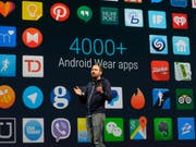 Android-Handys sind von Schadecodes bedroht. (Symbolbild) (Bild: KEYSTONE/AP/JEFF CHIU)