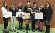 Der Vorstand der Frauengemeinschaft Seedorf; von links: Claudia Gisler, Marlis Gisler, Erika Mattli, Martina Kempf, Präsidentin Tamara Huwyler, Claudia Hofer und Carmen Walker. (Bild: PD (Seedorf, 18. März 2018))