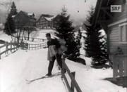 Auf Skiern ging es von Haus zu Haus. (Bild: SRF Archiv)