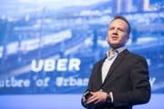 Der Manager von Uber Schweiz, Deutschland und Österreich Rasoul Jalali beim Welttourismus-Forum im KKL in Luzern am Freitag. (Bild: Urs Flüeler / Keystone (Luzern, 5. Mai 2017))