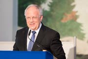 Bundespräsident Johann Schneider-Ammann sprach im «Waldstätterhof». (Bild: Keystone)