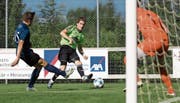 Der Vorwärtsdrang von Michael Hohl (Mitte) und den Sinsern wurde belohnt. (Bild: Philipp Schmidli (17. Juni 2017))