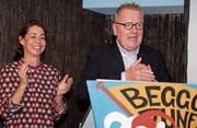 Christian und Roswitha Lang sind das Zunftmeisterpaar der Beggo-Zunft. (Bild: Richard Greuter (Beckenried, 18. November 2017))