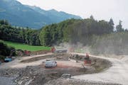 Hier können während 16 Jahren 1,2 Millionen Kubikmeter Erdmaterial und Schutt abgelagert werden. (Bild: Corinne Glanzmann (Kerns, 30. August 2017))