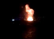 Die Explosion ereignete sich beim Eintreffen der Feuerwehr. (Bild: Leserbild Margrith Gosia)