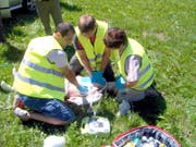 Mitglieder der First- Responder-Gruppe bei einer Übung. (Bild: PD)