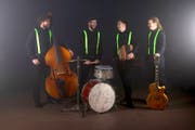 Experimentierfreudig: Zuckdraht mit Lukas Bircher, Roli Würsch, Adrian Würsch und Linus Bircher (von links).Bild: PD