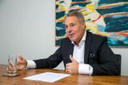 Investor Alexander Studhalter beim Interview am vergangenen Freitag in Luzern. (Bild: Philipp Schmidli)