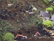 Das Erdbeben auf der japanischen Insel Kyushu vom April war das grösste Einzelereignis im Katastrophenjahr 2016. Es verursachte allein einen wirtschaftlichen Gesamtschaden von zwischen 25 und 30 Milliarden Dollar. (Archiv) (Bild: KEYSTONE/AP Kyodo News/MUNEYUKI TOMARI)