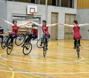 Baars Vierer-Junioren-Team (von links): Yvonne Utiger, Nadine Risi, Carole Ledergerber und Flavia Schürmann. (Bild: Elena Fischer (24. März 2018))