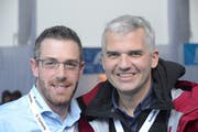 Markus Wolf (links) und Frédéric Füssenich. (Bild: Martin Uebelhart / Neue OZ)
