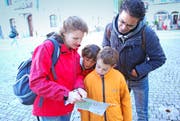 Die Familie Sobhy versuchte als Hobby-Kommissare den Fall des Gessler-Mordes zu rekonstruieren. Bild: Kilian Küttel (Altdorf, 12. Oktober 2016)