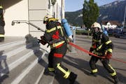 Man ging von einem Brand im Heim aus. (Bild: Geri Holdener, Bote der Urschweiz)