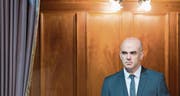 Ausser dem elektronischen Patientendossier konnte Gesundheitsminister Alain Berset noch keine weiteren grösseren Digitalprojekte umsetzen. (Bild: Peter Schneider/Keystone)