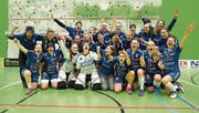 Die Zugerinnen haben letztlich Grund zum Jubeln. (Bild: Zug United (St. Gallen, 18. März 2018))