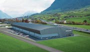 So soll die neue Halle der Pilatus-Flugzeugwerke aussehen. (Bild: Visualisierung: PD)