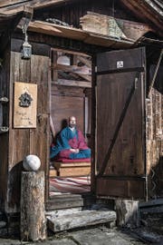 Marcel Reding in seinem Zen-Tempel. (Bild: Boris Bürgisser (Einsiedeln, 16. März 2017))
