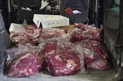 Ungekühltes Rind-, Kalb- und Trutenfleisch. (Bild Grenzwachtkorps)