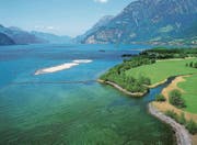 Das Reussdelta im Urnersee – aufgewertet mit Ausbruchmaterial des Gotthard-Basistunnels. (Bild: PD)