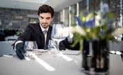 Dominic Lackner (24) bereitet sich im Park Hotel Vitznau auf den morgigen Wettbewerb vor. (Bild: Philipp Schmidli (2. August 2017))