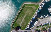 Wie hingemalt: Der Auslandschweizerplatz von oben. (Bild: Leserbild Bote der Urschweiz)
