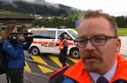 Laut Polizeisprecher David Mynall gibt es vorerst keine Meldungen über Verletzte. (Bild: Geri Holdener, Bote der Urschweiz)