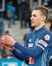 FCL-Jungprofi Silvan Sidler bejubelt am Sonntag den 1:0-Sieg über Basel. (Bild: Martin Meienberger/Freshfocus)