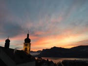 Ein Sonnenaufgang in Hergiswil NW. (Bild: Pascal Rast)