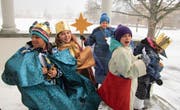 Die Sternsinger kommen bei jedem Wetter. (Bild: PD (Erstfeld, Januar 2016))