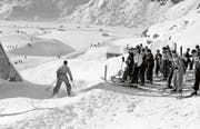 Ab den 1930er-Jahren wurden am Nätschen auch alpine Disziplinen ausgetragen. (Bild: Staatsarchiv Uri)