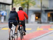 Für die Aktion «Bike to work» steigen auch Ob- und Nidwaldner Mitarbeiter aufs Velo um. (Bild Stefan Kaiser)