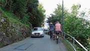 Die enge Kehrsitenstrasse zwischen Stansstad und Kehrsiten. (Bild: PD)