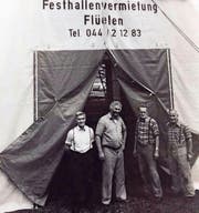 Josef Schilter senior (Zweiter von links) begann 1977 mit einem einzigen Festzelt. (Bilder: PD)