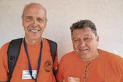 Sepp Sigrist und Erwin Heymann, Obwalden. (Bild: Romano Cuonz (Flüeli, 16. Juni 2017))