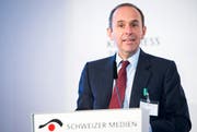 Er soll den bisherigen Präsidenten des Verbandes Schweizer Medien ablösen: Pietro Supino, Verwaltungsratspräsident der Tamedia AG und jetziger Vizedirektor des Verbandes. (Bild: Keystone)