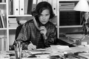 Elisabeth Kopp, am 1. Oktober 1984 zuhause in ihrem Büro. (Bild: Keystone / Str)