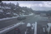 Ofenpass am Donnerstagmorgen. (Bild: Webcam)