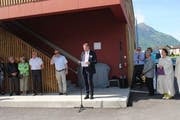Volkswirtschaftsdirektor Othmar Filliger hält die Eröffnungsansprache. (Bild Rosmarie Berlinger)