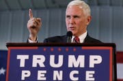Im Bild: Der Republikaner Mike Pence wird ab Januar Trumps Stellvertreter sein. (Bild: AP Photo / Charlie Neibergall)