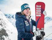 Mit zuversichtlichem Blick in die Zukunft: Jessica Keiser visiert den Aufstieg ins schweizerische A-Kader an. (Bild: Manuela Jans-Koch (Titlis, 28. Januar 2018))