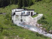 So könnte sich dereinst die Wasserfassung des Kraftwerks Gurtnellen präsentieren. (Bild: Visualisierung PD)
