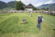 Impresssionen von der EM im Handmähen in Ingenbohl. (Bild: Keystone)