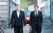 Ignaz Walker (links) und sein Verteidiger Linus Jaeggi werden erneut vor dem Obergericht Uri antreten. (Bild: Pius Amrein (Altdorf, 22. Februar 2016))