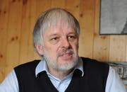 Der CSP-Wahlkampfhelfer Harald Woermann. (Bild: Corinne Glanzmann (Sarnen, 18. Dezember 2012))