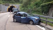 Die Unfallstelle kurz nach dem Arisdorftunnel. (Bild Kapo BL)